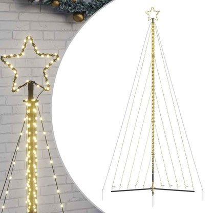 vidaXL Arbre de Noël à LED 570 LED Blanc Chaud 399 cm