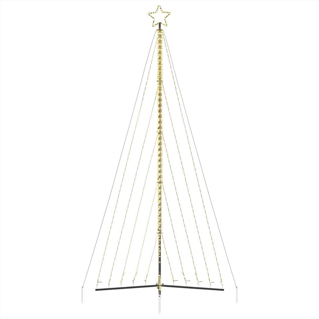 vidaXL Arbre de Noël à LED 570 LED Blanc Chaud 399 cm