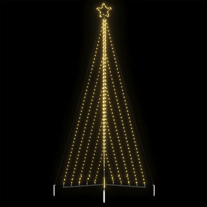 vidaXL Arbre de Noël à LED 570 LED Blanc Chaud 399 cm