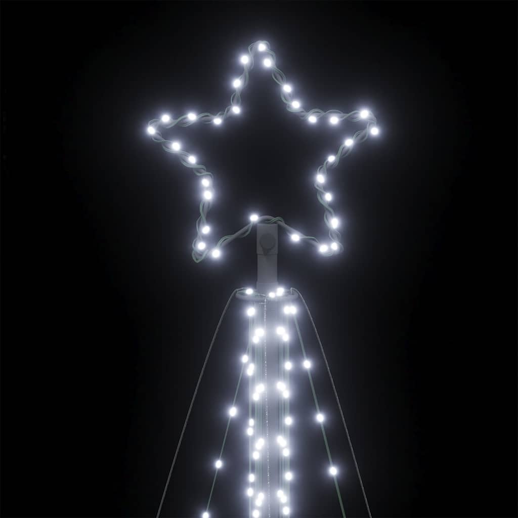 vidaXL LED Weihnachtsbaum 570 LEDs Kaltweiß 399 cm