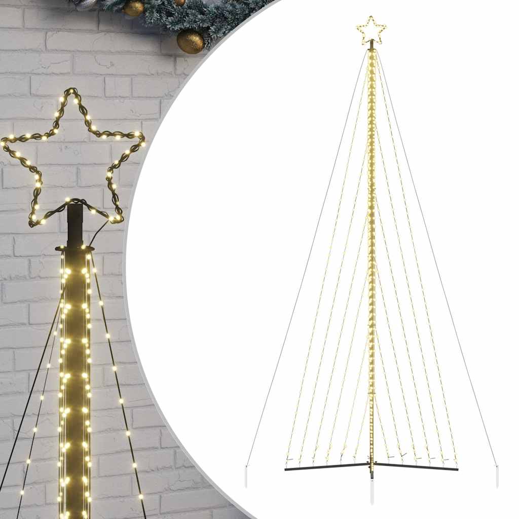 vidaXL Sapin de Noël LED 789 LED Blanc chaud 476 cm