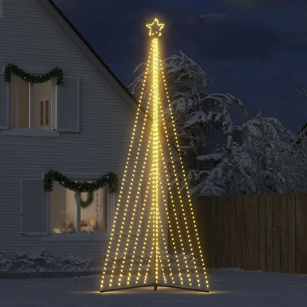 vidaXL Sapin de Noël LED 789 LED Blanc chaud 476 cm