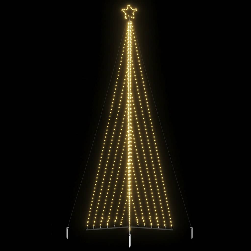 vidaXL Sapin de Noël LED 789 LED Blanc chaud 476 cm