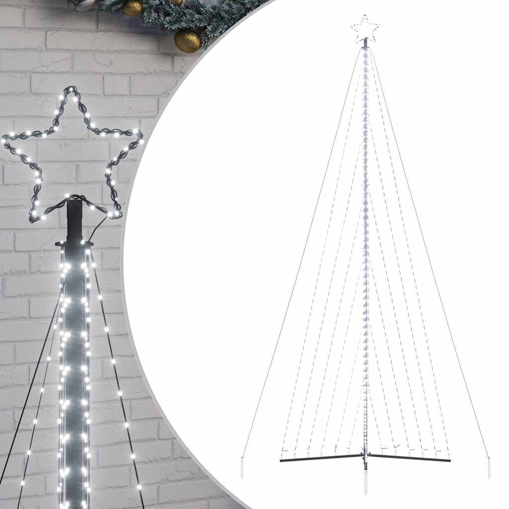 vidaXL Sapin de Noël LED 789 LED Blanc froid 476 cm