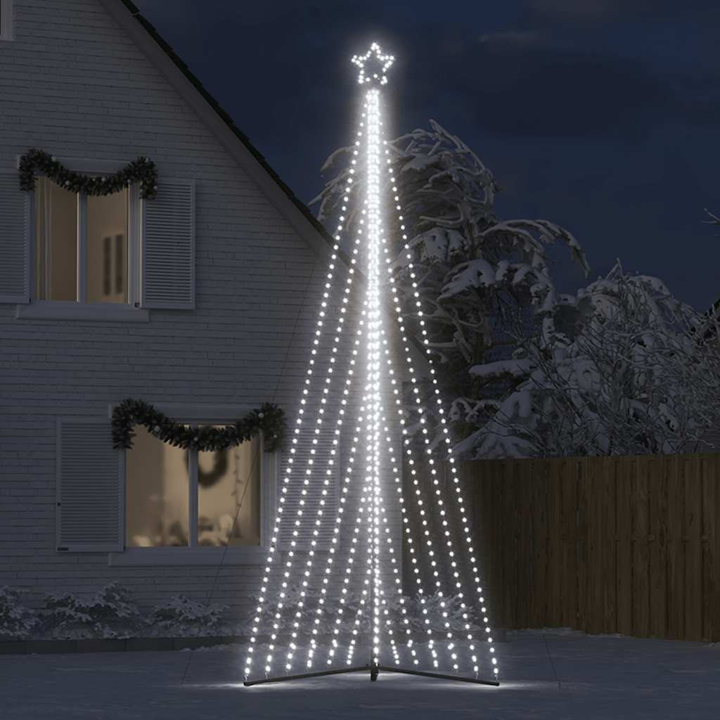 vidaXL Sapin de Noël LED 789 LED Blanc froid 476 cm