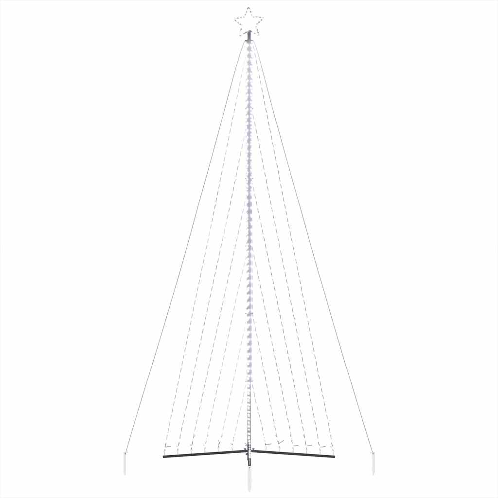 vidaXL Sapin de Noël LED 789 LED Blanc froid 476 cm