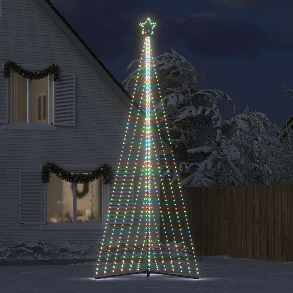 vidaXL Sapin de Noël LED 789 LED Multicolore 476 cm