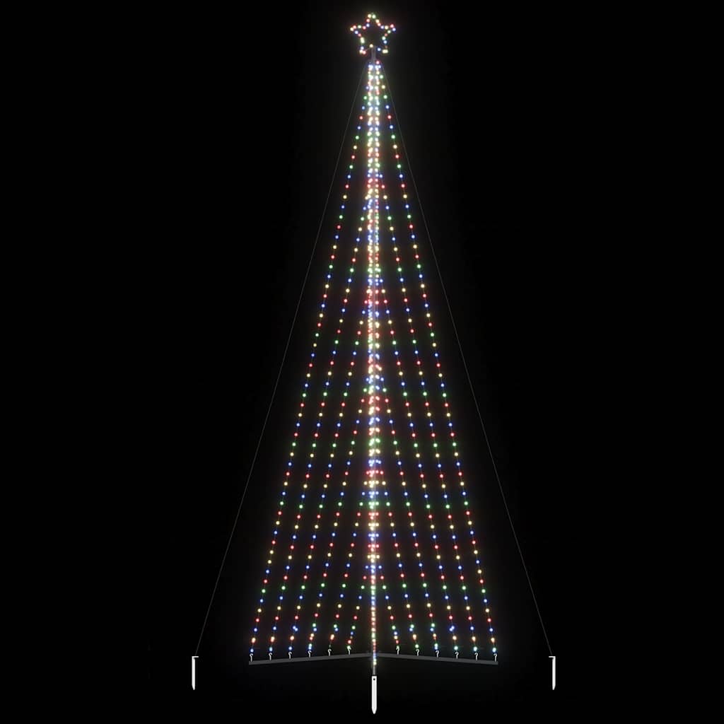 vidaXL Sapin de Noël LED 789 LED Multicolore 476 cm