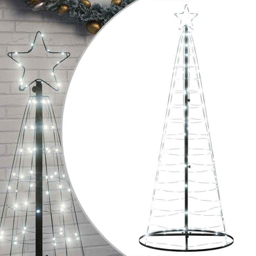 vidaXL Sapin de Noël LED 200 LED Blanc Froid 180 cm