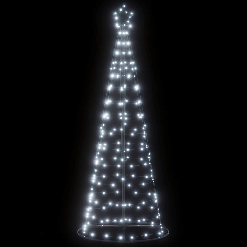 vidaXL Sapin de Noël LED 200 LED Blanc Froid 180 cm