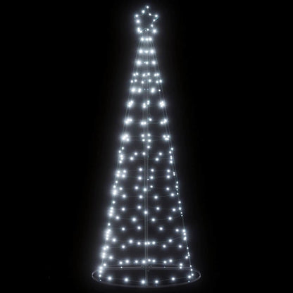 vidaXL Sapin de Noël LED 200 LED Blanc Froid 180 cm