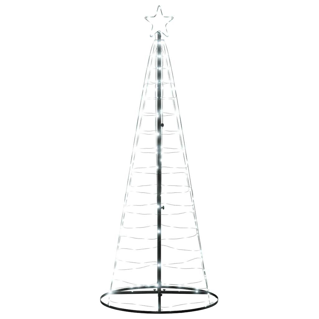 vidaXL Sapin de Noël LED 200 LED Blanc Froid 180 cm