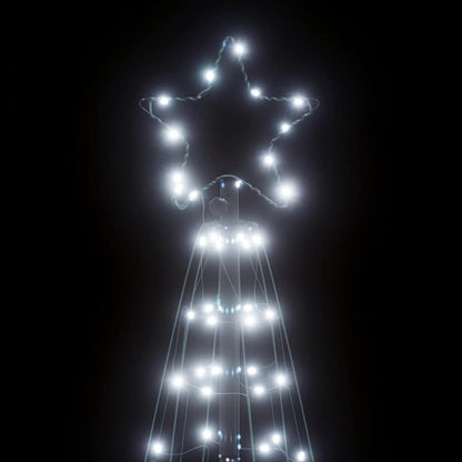 vidaXL Sapin de Noël LED 200 LED Blanc Froid 180 cm