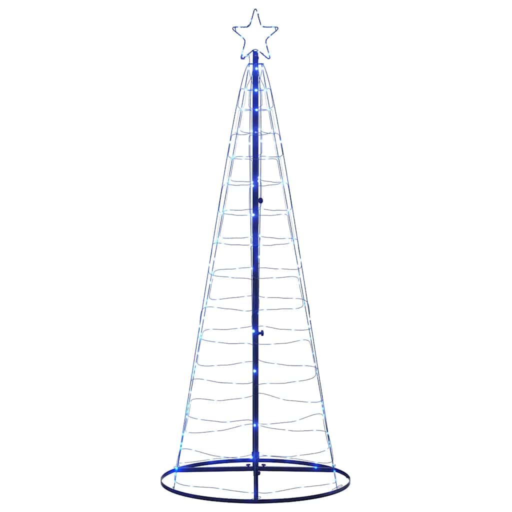vidaXL Sapin de Noël LED 200 LED Bleu 180 cm