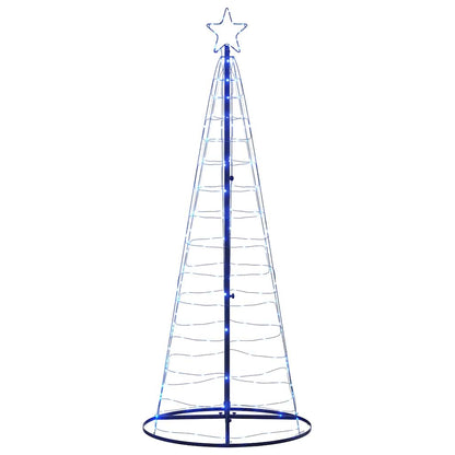 vidaXL Sapin de Noël LED 200 LED Bleu 180 cm