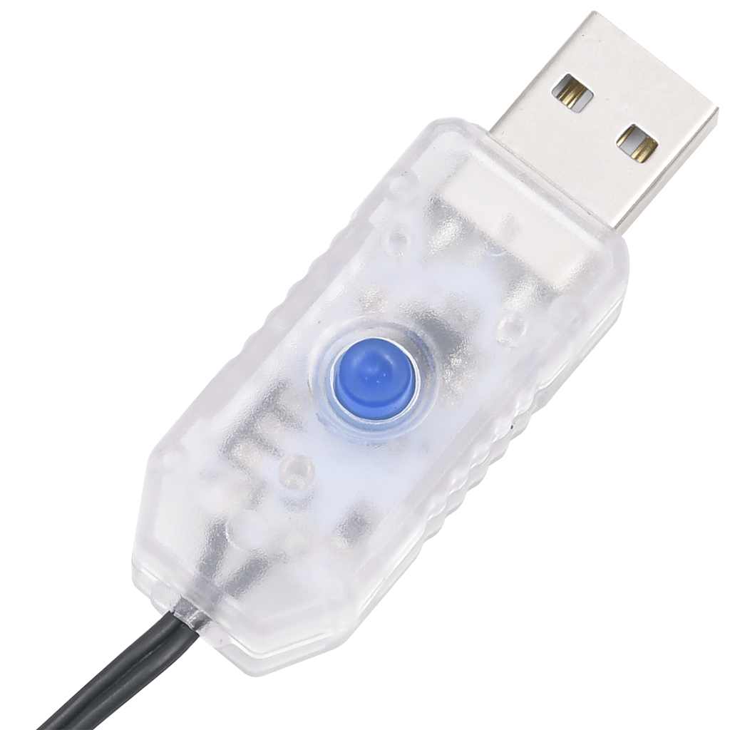 vidaXL Sapin de Noël LED 200 LED Bleu 180 cm