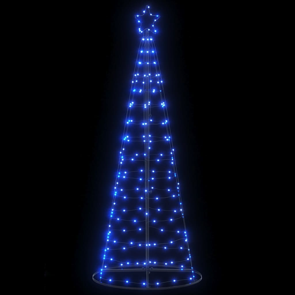vidaXL Sapin de Noël LED 200 LED Bleu 180 cm
