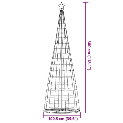 vidaXL LED Weihnachtsbaum 550 LEDs Blau 300 cm