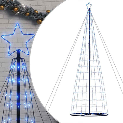 vidaXL Sapin de Noël à LED 1534 LED Bleu 500 cm