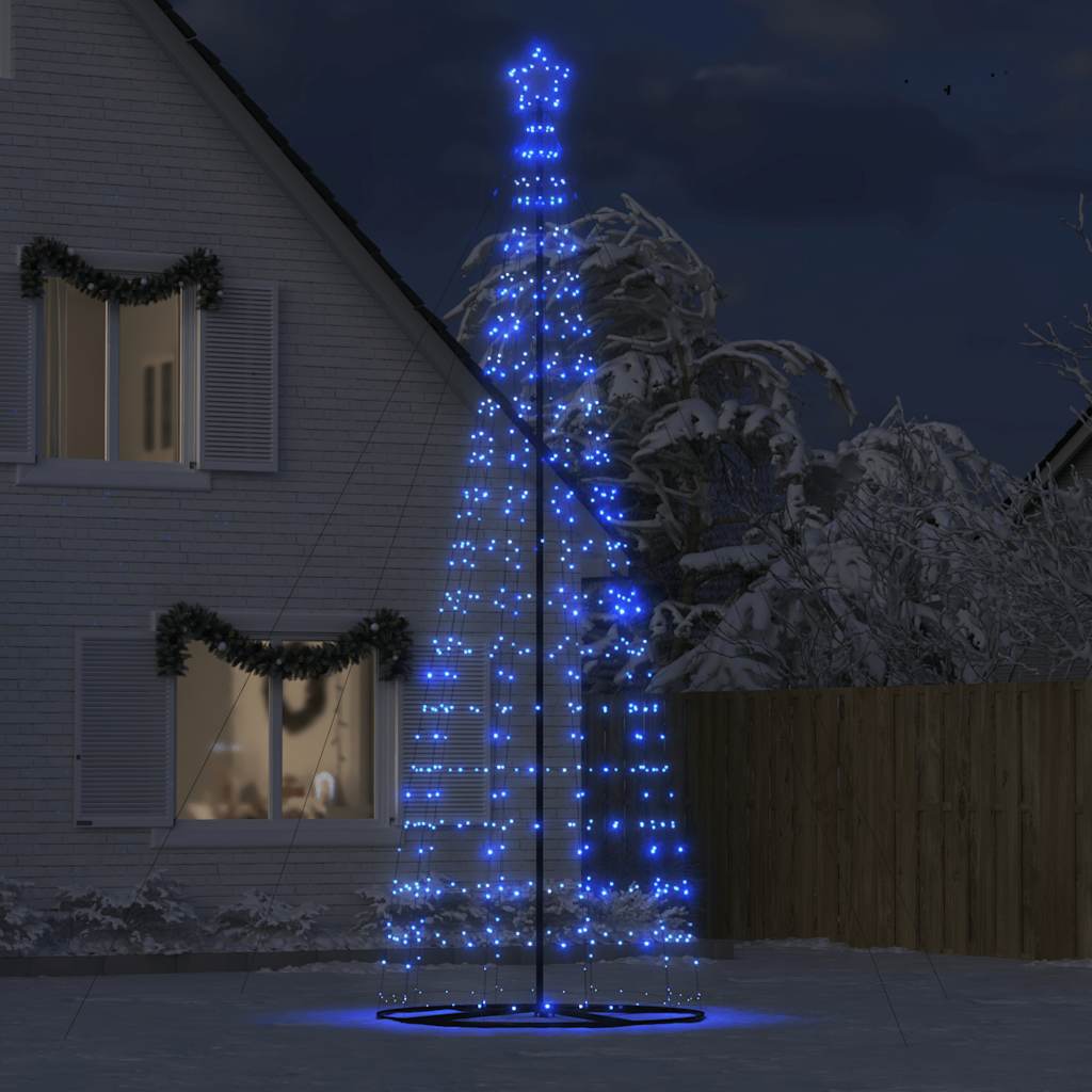 vidaXL Sapin de Noël à LED 1534 LED Bleu 500 cm