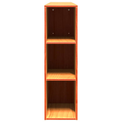 vidaXL Kopfteil mit Stauraum Wachsbraun 200 cm Massivholz Kiefer