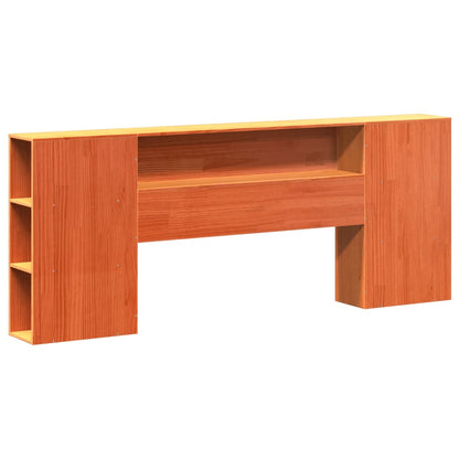 vidaXL Kopfteil mit Stauraum Wachsbraun 180 cm Massivholz Kiefer