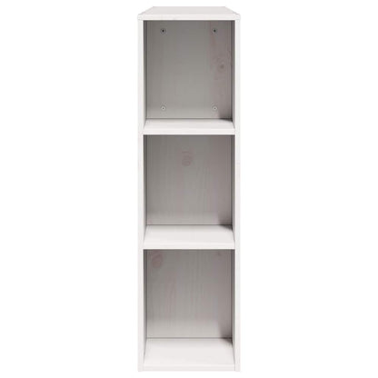 vidaXL Kopfteil mit Stauraum Weiß 160 cm Massivholz Kiefer