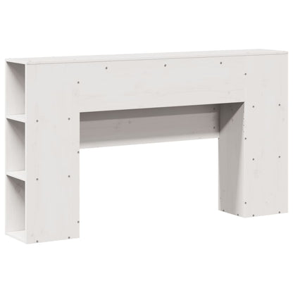 vidaXL Kopfteil mit Stauraum Weiß 160 cm Massivholz Kiefer