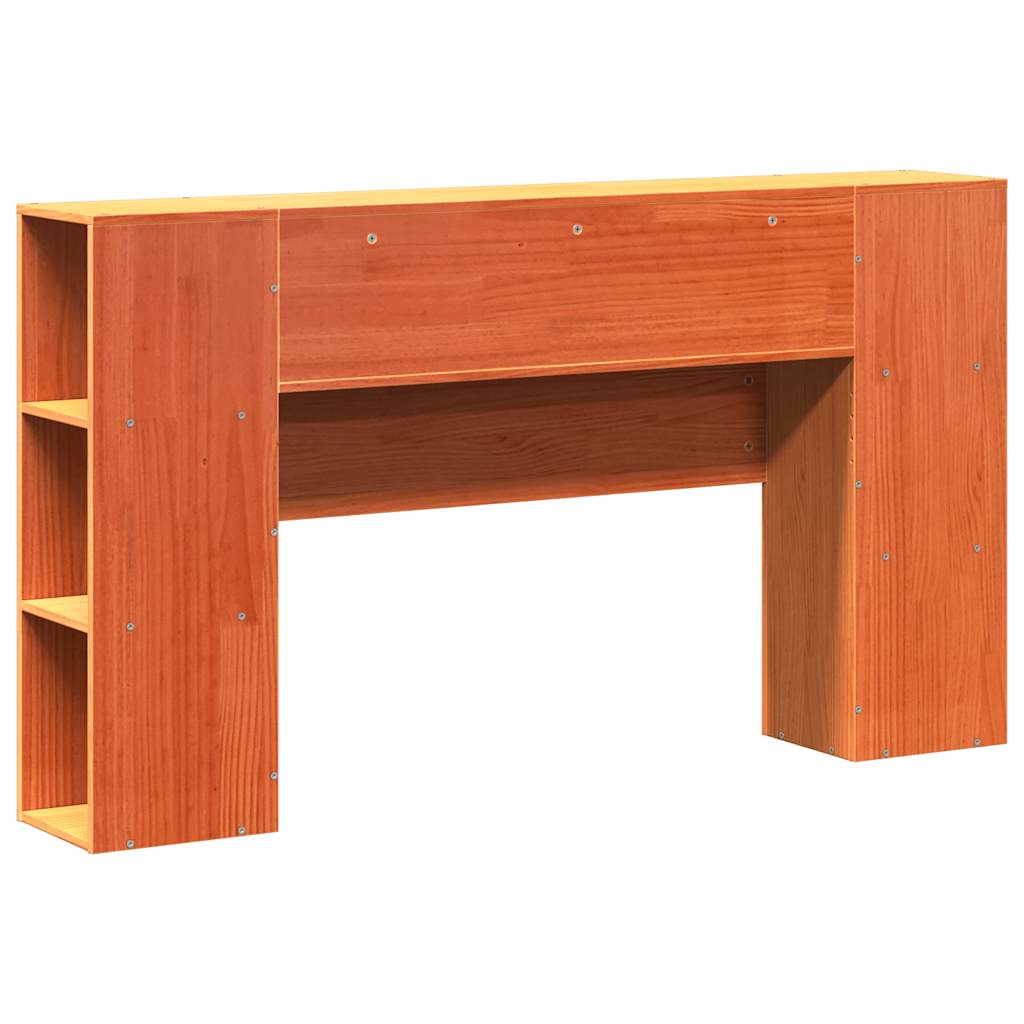 vidaXL Kopfteil mit Stauraum Wachsbraun 150 cm Massivholz Kiefer