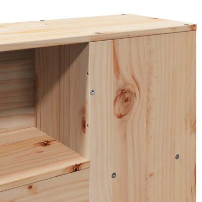 Kopfteil mit Stauraum 140 cm Massivholz Kiefer