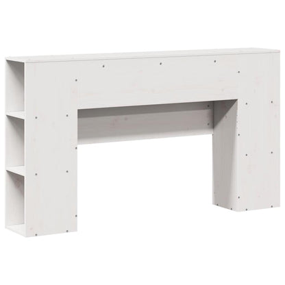 vidaXL Kopfteil mit Stauraum Weiß 140 cm Massivholz Kiefer