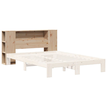 vidaXL Kopfteil mit Stauraum 135 cm Massivholz Kiefer
