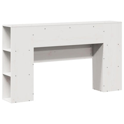 vidaXL Kopfteil mit Stauraum Weiß 135 cm Massivholz Kiefer