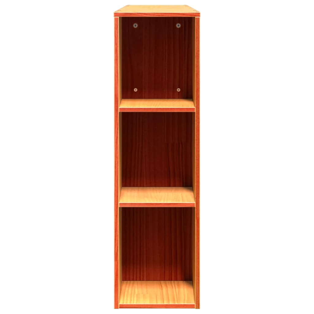 vidaXL Kopfteil mit Stauraum Wachsbraun 135 cm Massivholz Kiefer