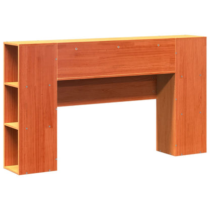 vidaXL Kopfteil mit Stauraum Wachsbraun 135 cm Massivholz Kiefer