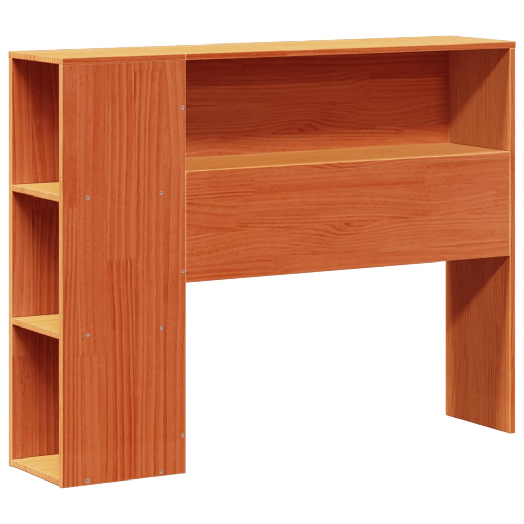 vidaXL Kopfteil mit Stauraum Wachsbraun 100 cm Massivholz Kiefer