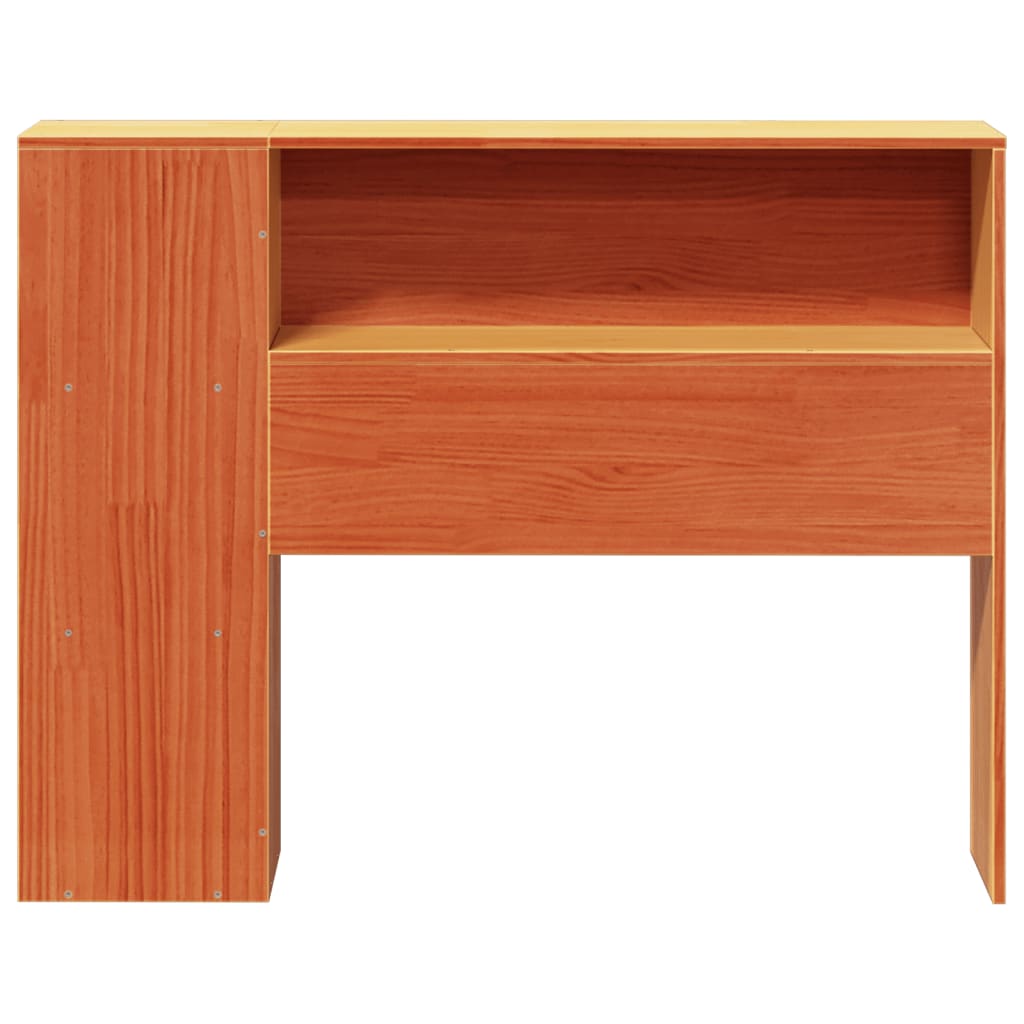 vidaXL Kopfteil mit Stauraum Wachsbraun 100 cm Massivholz Kiefer