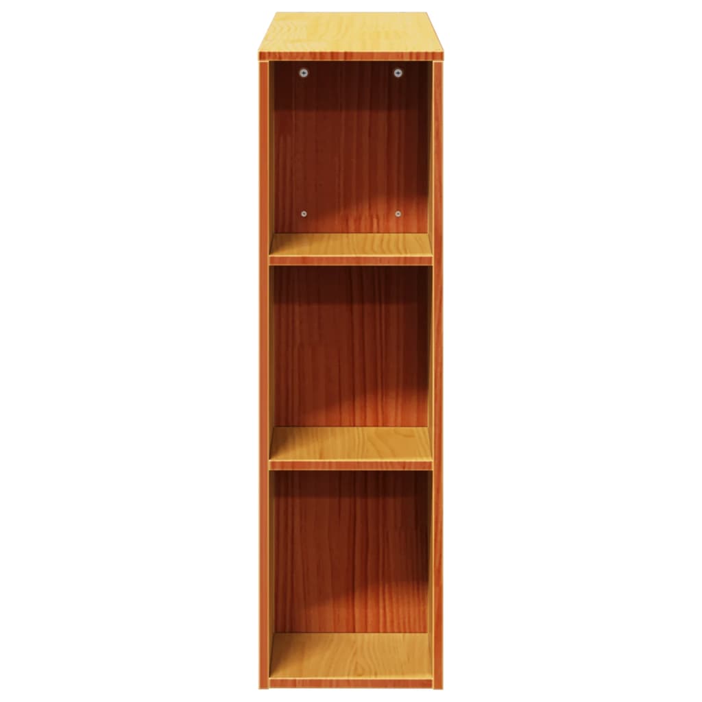 vidaXL Kopfteil mit Stauraum Wachsbraun 100 cm Massivholz Kiefer