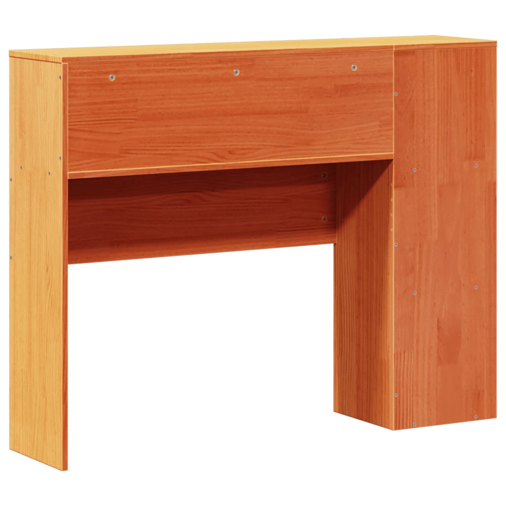 vidaXL Kopfteil mit Stauraum Wachsbraun 100 cm Massivholz Kiefer