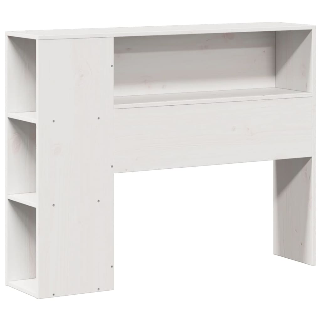 vidaXL Kopfteil mit Stauraum Weiß 75 cm Massivholz Kiefer