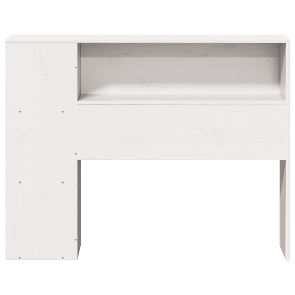 vidaXL Kopfteil mit Stauraum Weiß 75 cm Massivholz Kiefer