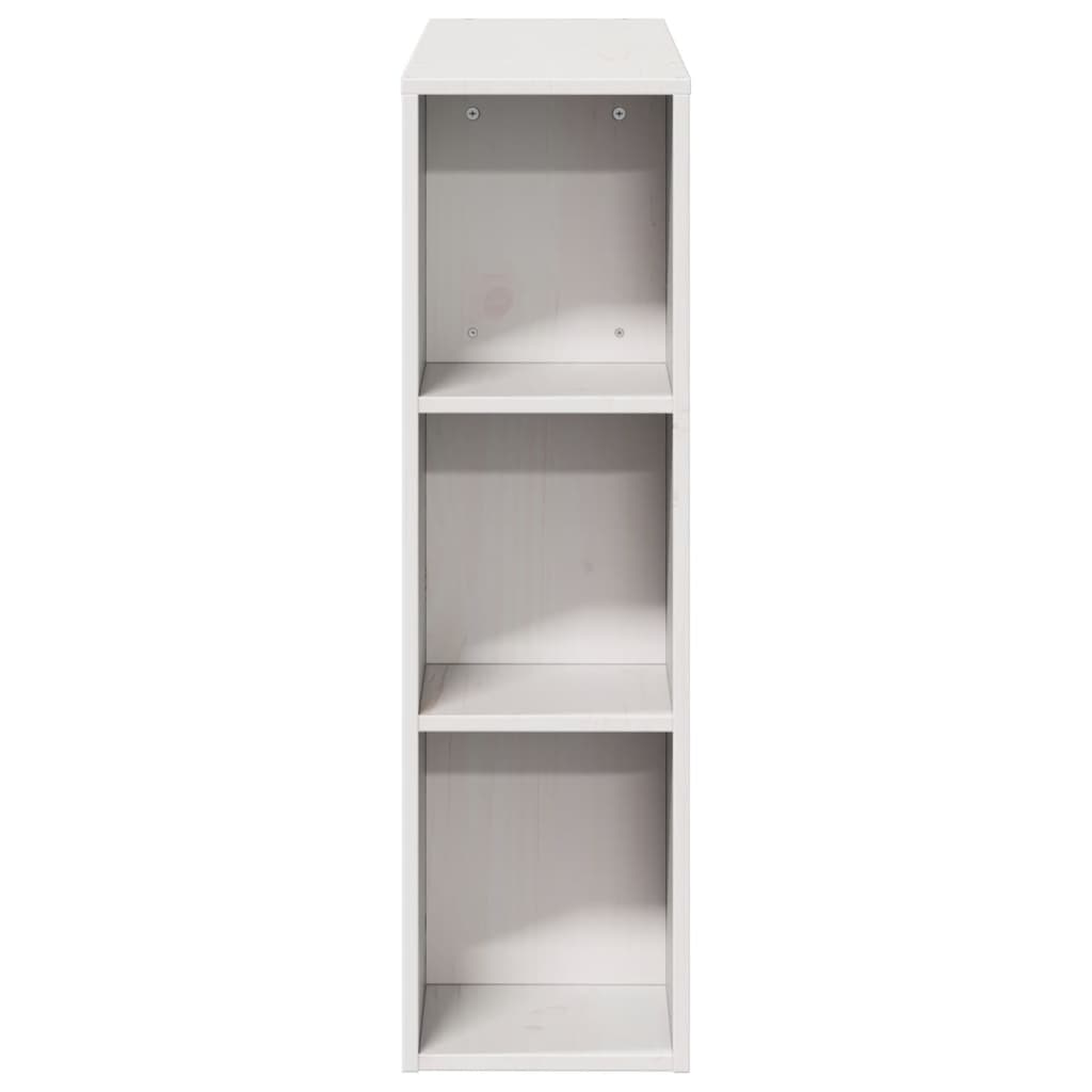 vidaXL Kopfteil mit Stauraum Weiß 75 cm Massivholz Kiefer