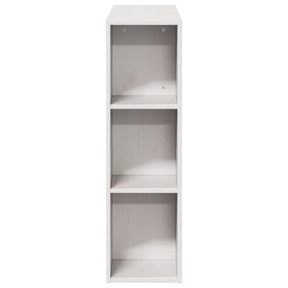 vidaXL Kopfteil mit Stauraum Weiß 75 cm Massivholz Kiefer