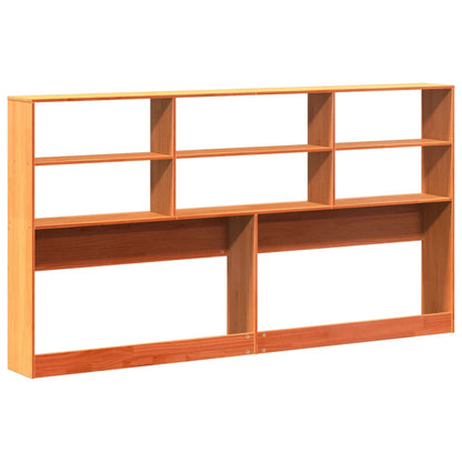 vidaXL Kopfteil mit Stauraum Wachsbraun 200 cm Massivholz Kiefer