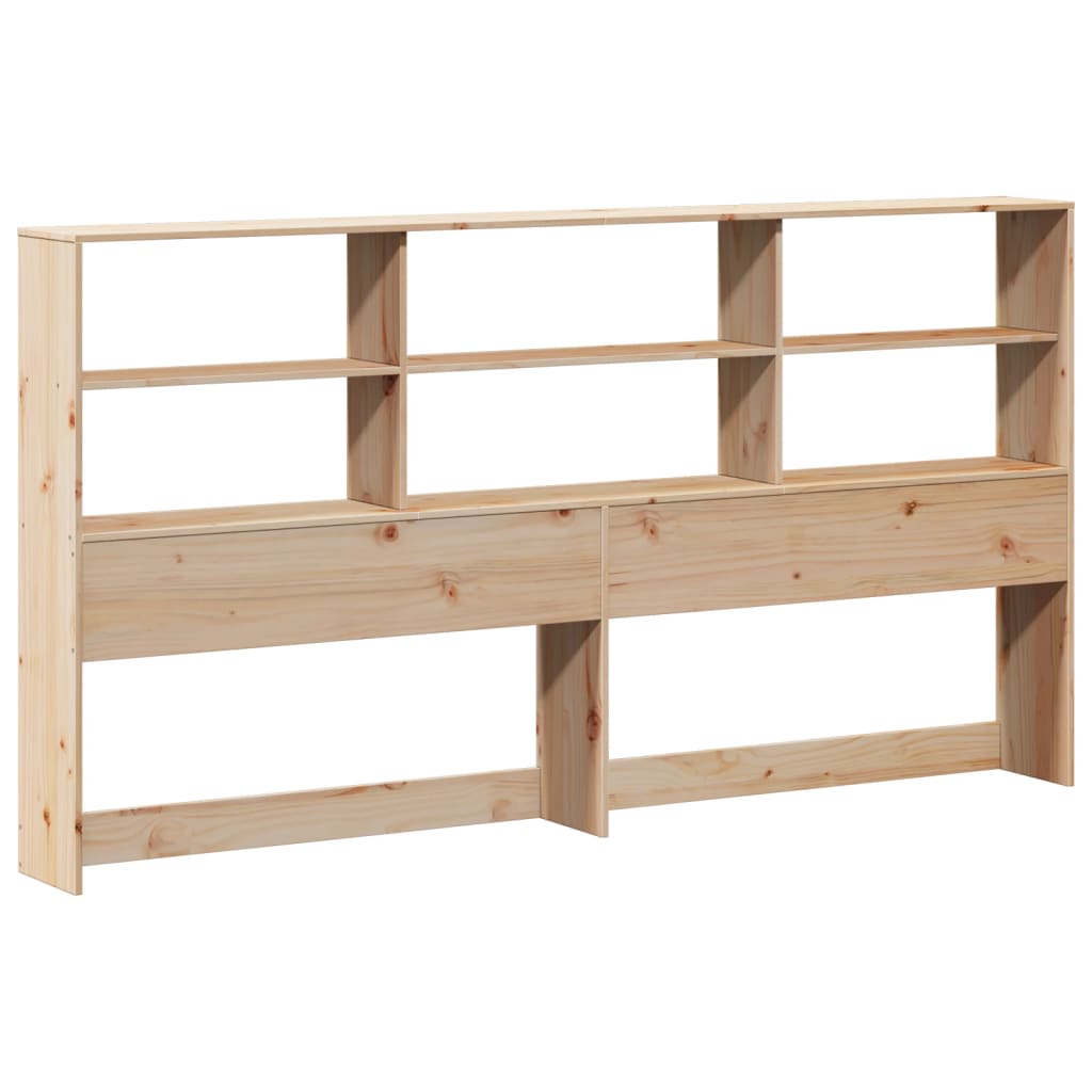 vidaXL Kopfteil mit Stauraum 180 cm Massivholz Kiefer