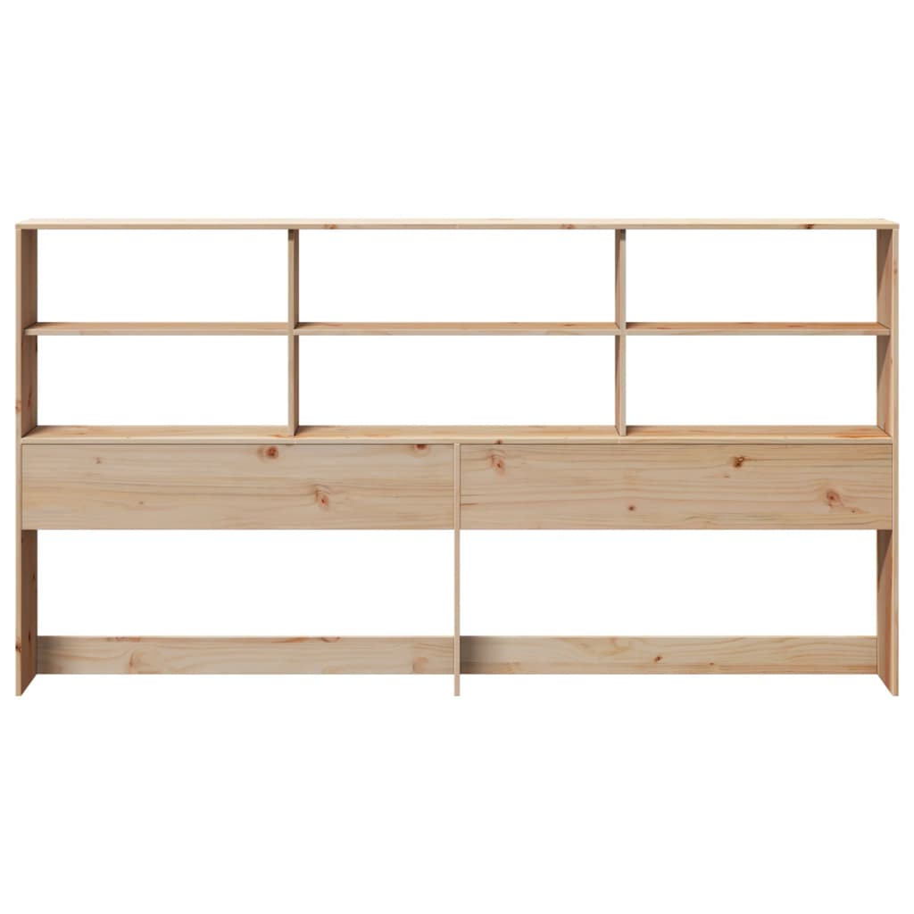 vidaXL Kopfteil mit Stauraum 180 cm Massivholz Kiefer