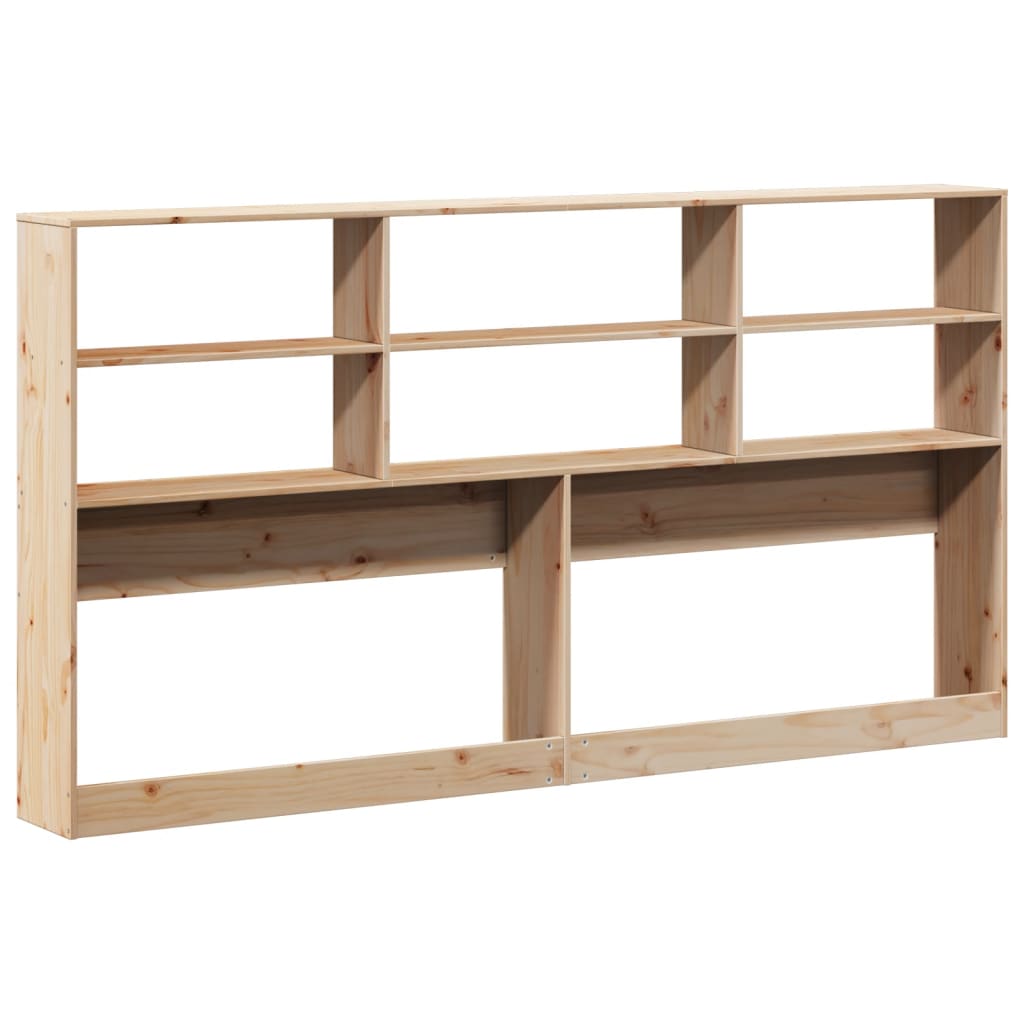 vidaXL Kopfteil mit Stauraum 180 cm Massivholz Kiefer