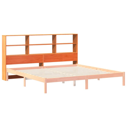 vidaXL Kopfteil mit Stauraum Wachsbraun 180 cm Massivholz Kiefer