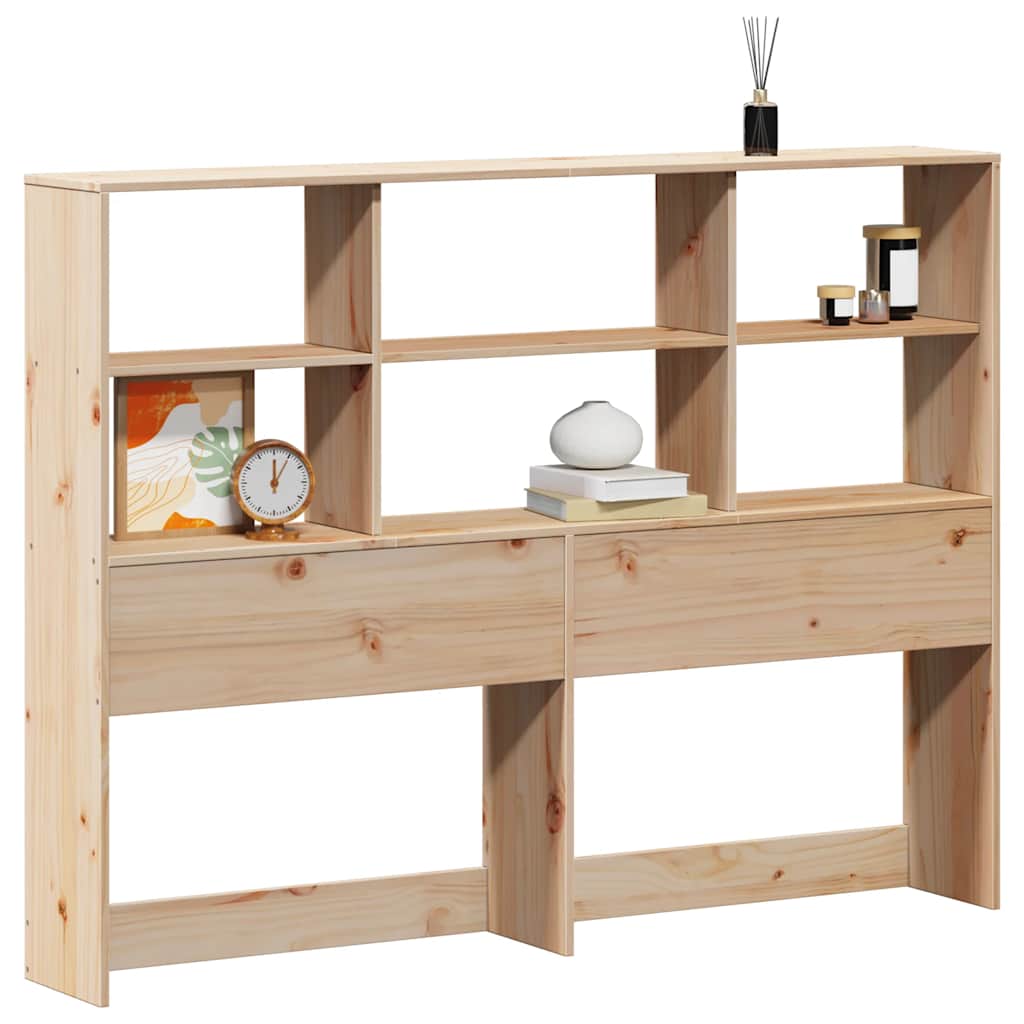 vidaXL Kopfteil mit Stauraum 160 cm Massivholz Kiefer