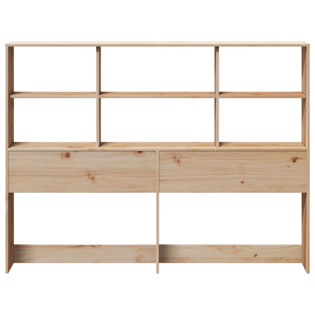 vidaXL Kopfteil mit Stauraum 150 cm Massivholz Kiefer